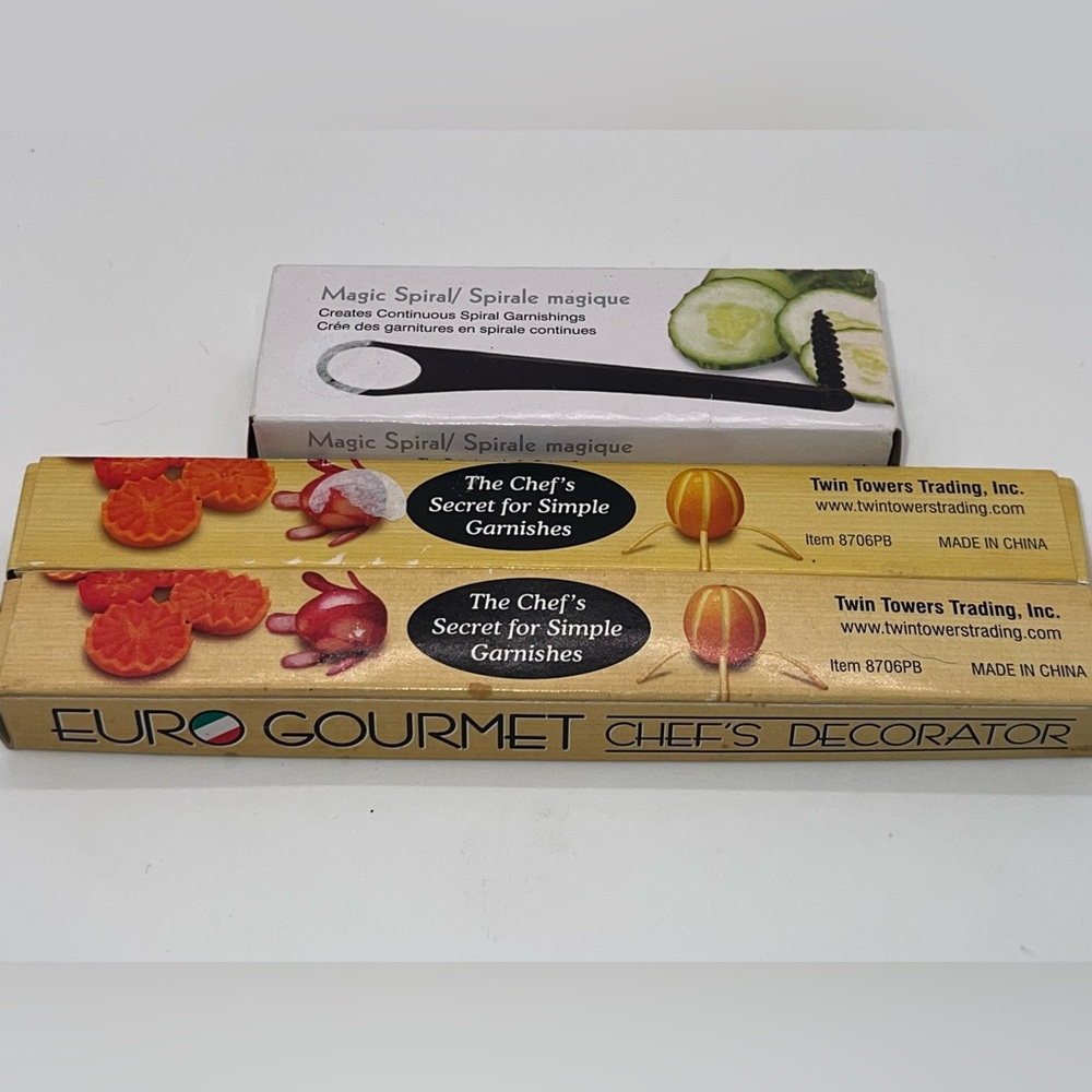 Magic Spiral - Spiral Garnish Tool | Plus Two Garnish Decorating Tools
